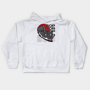 AJ 4 Retro Bred Shoes Art Kids Hoodie